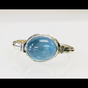 4.25ct Oval Aquamarine ring